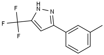 5-(3-Methylphenyl)-3-(trifluoromethyl)-1H-pyrazole,2765598-43-2,结构式