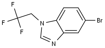 5-bromo-1-(2,2,2-trifluoroethyl)-1H-benzo[d]imidazole Struktur