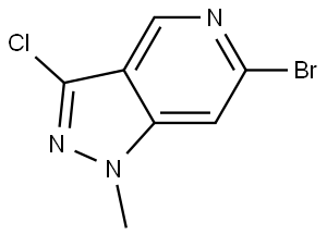 6-bromo-3-chloro-1-methyl-pyrazolo[4,3-c]pyridine Structure