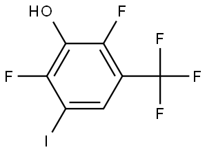 2,6-二氟-3-碘-5-(三氟甲基)苯酚,2766400-95-5,结构式