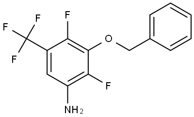 3-(苄氧基)-2,4-二氟-5-(三氟甲基)苯胺,2766400-97-7,结构式
