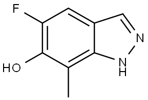 5-fluoro-7-methyl-1H-indazol-6-ol Struktur