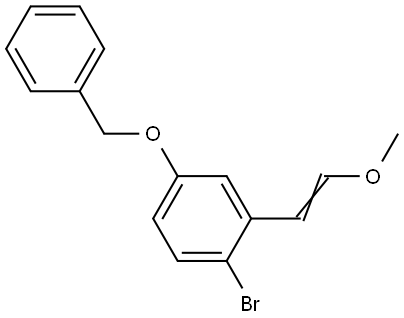 4-(苄氧基)-1-溴-2-(2-甲氧基乙烯基)苯 结构式