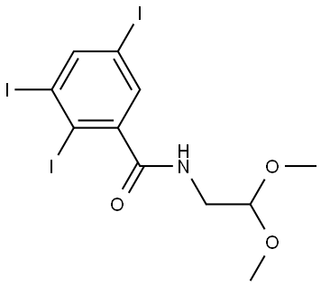 N-(2,2-dimethoxyethyl)-2,3,5-triiodobenzamide,2766852-88-2,结构式