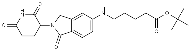 Lenalidomide-5'-C4-COO(t-Bu) Struktur