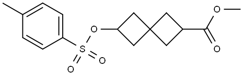 methyl 6-(tosyloxy)spiro[3.3]heptane-2-carboxylate 结构式