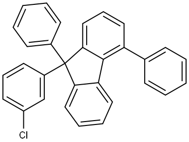 9H-Fluorene, 9-(3-chlorophenyl)-4,9-diphenyl-|9-(3-氯苯基)-4,9-二苯基-9H-芴