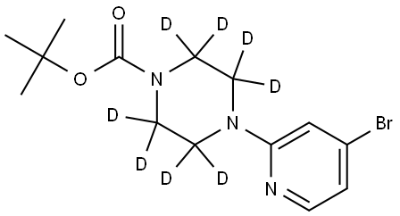 tert-butyl 4-(4-bromopyridin-2-yl)piperazine-1-carboxylate-2,2,3,3,5,5,6,6-d8 Structure