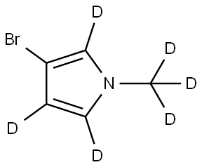 3-bromo-1-(methyl-d3)-1H-pyrrole-2,4,5-d3 结构式