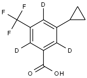 3-cyclopropyl-5-(trifluoromethyl)benzoic-2,4,6-d3 acid|