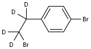 1-bromo-4-(2-bromoethyl-1,1,2,2-d4)benzene 结构式