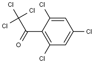 2,2,2-trichloro-1-(2,4,6-trichlorophenyl)ethanone Structure