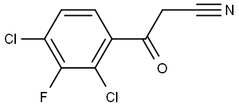 3-(2,4-二氯-3-氟苯基)-3-氧代丙腈, 2770406-20-5, 结构式