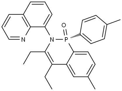 (S)-3,4-diethyl-6-methyl-2-
(quinolin-8-yl)-1-(p-tolyl)-2H- benzo[c][1,2]azaphosphinine 1- oxide|