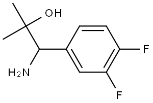 (R)-1-amino-1-(3,4-difluorophenyl)-2-methylpropan-2-ol Struktur