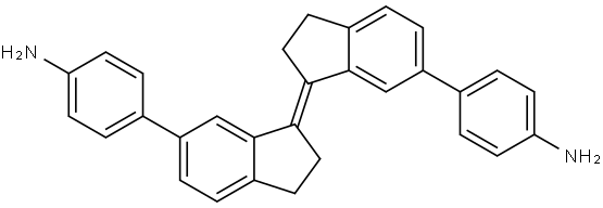 (E)-4,4'-(2,2',3,3'-tetrahydro-[1,1'-biindenylidene]-6,6'-diyl)dianiline,2773420-47-4,结构式