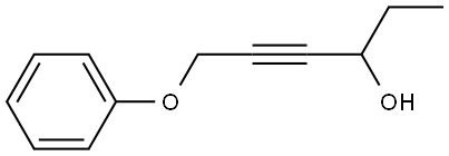 6-Phenoxy-4-hexyn-3-ol 结构式