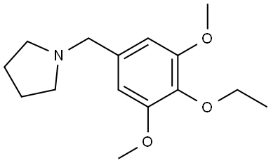 1-[(4-Ethoxy-3,5-dimethoxyphenyl)methyl]pyrrolidine Structure