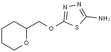 5-((四氢-2H-吡喃-2-基)甲氧基)-1,3,4-噻二唑-2-胺 结构式