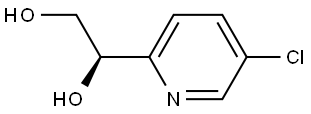 (R)-1-(5-氯吡啶-2-基)乙烷-1,2-二醇 结构式