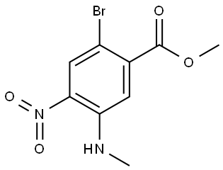 2-溴-5-(甲氨基)-4-硝基苯甲酸甲酯, 2782818-87-3, 结构式