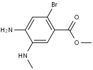 Methyl 4-amino-2-bromo-5-(methylamino)benzoate Structure