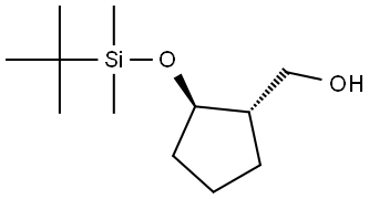 ((1S,2R)-2-((tert-Butyldimethylsilyl)oxy)cyclopentyl)methanol Structure