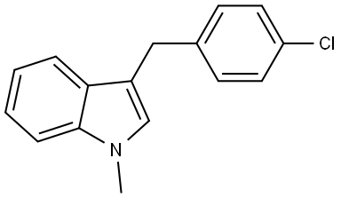 3-[(4-Chlorophenyl)methyl]-1-methyl-1H-indole Structure