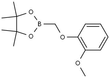 2-[(2-Methoxyphenoxy)methyl]-4,4,5,5-tetramethyl-1,3,2-dioxaborolane Structure