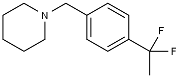 1-[[4-(1,1-Difluoroethyl)phenyl]methyl]piperidine 结构式