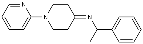 (1S)-1-phenyl-N-[1-(pyridine-2-yl)piperidine-4-ylidene]ethanamine Struktur