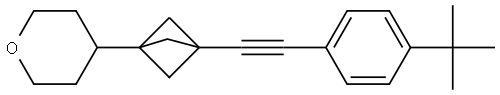 4-(3-((4-(tert-butyl)phenyl)ethynyl)bicyclo[1.1.1]pentan-1-yl)tetrahydro-2H-pyran|