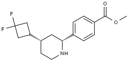 2797067-66-2 Benzoic acid, 4-[(2R,4S)-4-(3,3-difluorocyclobutyl)-2-piperidinyl]-, methyl ester