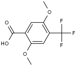 2,5-dimethoxy-4-(trifluoromethyl)benzoic acid Structure