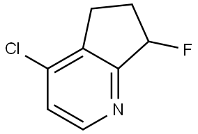 4-Chloro-7-fluoro-6,7-dihydro-5H-cyclopenta[b]pyridine|