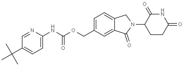 2803880-96-6 (2-(2,6-dioxopiperidin-3-yl)-3-oxoisoindolin-5-yl)methyl (5-(tert-butyl)pyridin-2-yl)carbamate