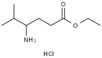 Hexanoic acid, 4-amino-5-methyl-, ethyl ester, hydrochloride (1:1) Structure