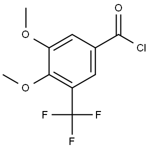 3,4-Dimethoxy-5-(trifluoromethyl)benzoyl chloride 结构式