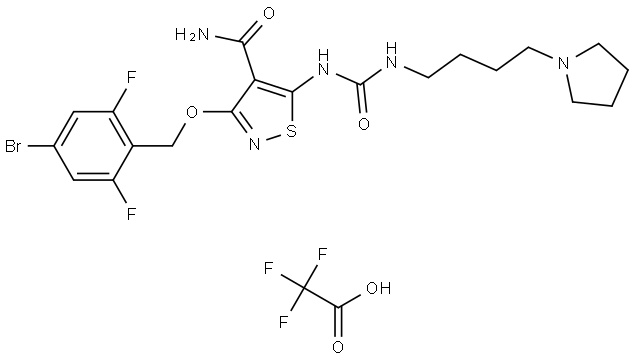 化合物 CP-547632 TFA,2805804-54-8,结构式