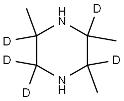 2,3,5-trimethylpiperazine-2,3,5,6,6-d5 Structure