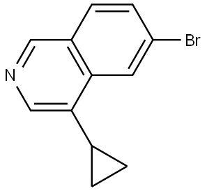 6-bromo-4-cyclopropylisoquinoline Structure