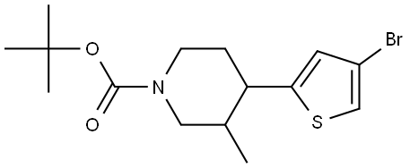 tert-butyl 4-(4-bromothiophen-2-yl)-3-methylpiperidine-1-carboxylate|