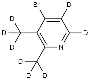 4-bromo-2,3-bis(methyl-d3)pyridine-5,6-d2,2806720-18-1,结构式