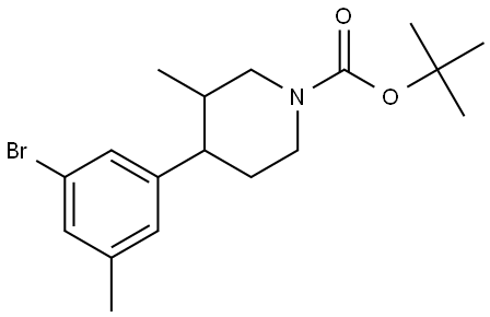 tert-butyl 4-(3-bromo-5-methylphenyl)-3-methylpiperidine-1-carboxylate|