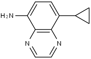 8-cyclopropylquinoxalin-5-amine Struktur