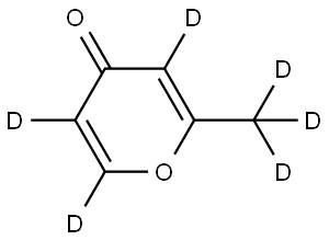 2-(methyl-d3)-4H-pyran-4-one-3,5,6-d3 Structure