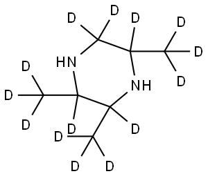 2,3,5-tris(methyl-d3)piperazine-2,3,5,6,6-d5 Structure