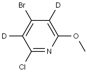 4-bromo-2-chloro-6-methoxypyridine-3,5-d2 Structure