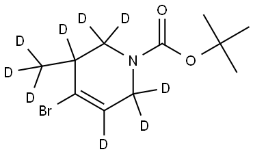 tert-butyl 4-bromo-3-(methyl-d3)-3,6-dihydropyridine-1(2H)-carboxylate-2,2,3,5,6,6-d6 Structure