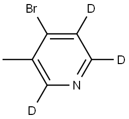 4-bromo-3-methylpyridine-2,5,6-d3 Struktur